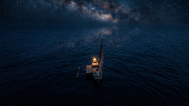 Sailing the open sea hero